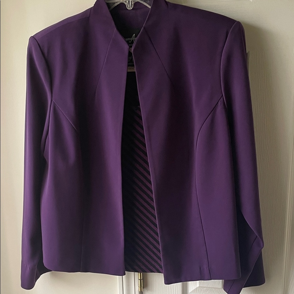 Positive Attitude Deep Purple Blazer with shell